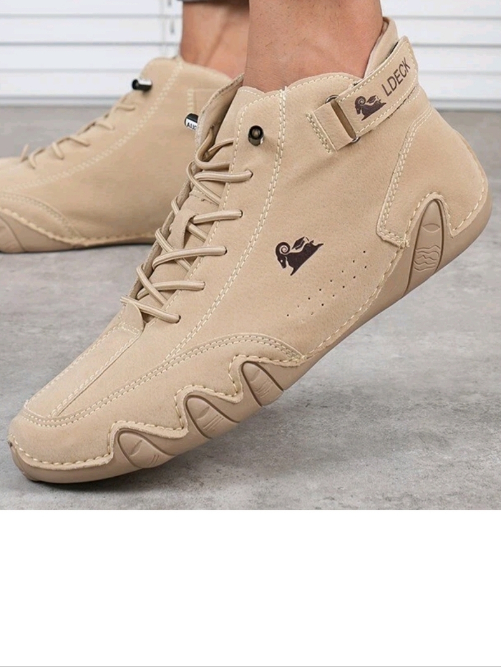 Men's LDECK   Italian Suede Chukka Sneakers Size EU 37